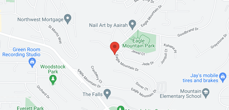 map of 2461 EAGLE MOUNTAIN DRIVE